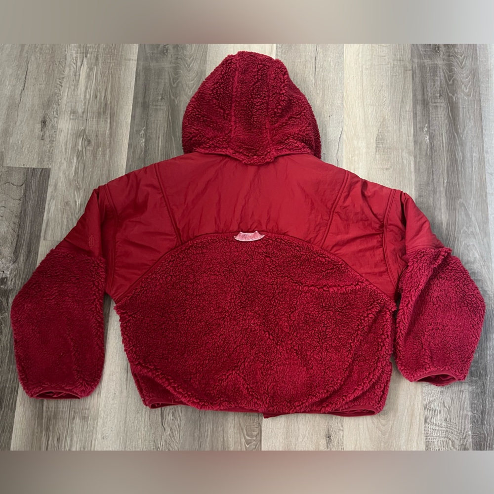 Free People Adventure Awaits Fleece Sherpa Hooded Jacket - Picture 8 of 12